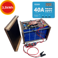 3,5kWh LiFePO4 Bausatz inkl. Laderegler für...