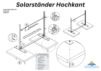 Solarständer Hochkant Aluminium - OK