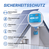 40A MPPT Bluetooth Laderegler mit Lastausgang*